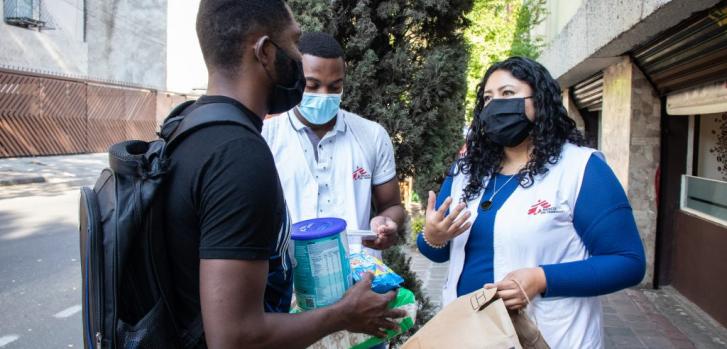 Un equipo de nuestra organización en la Comisión de Ayuda al Refugiado (COMAR), Ciudad de México.MSF.