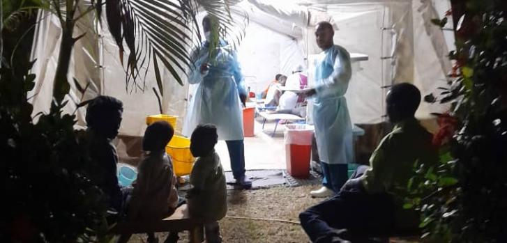 Nuestro centro de tratamiento del cólera en Cité Soleil.MSF.