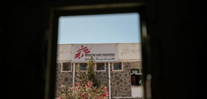 Una vista del Hospital Al-Nasser de Médicos Sin Fronteras (MSF). Ad Dhale, Yemen 2018.Matteo Bastianelli