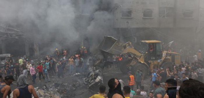 Imagen del 9 de octubre de 2023: destrucción en la Franja de Gaza.MSF.