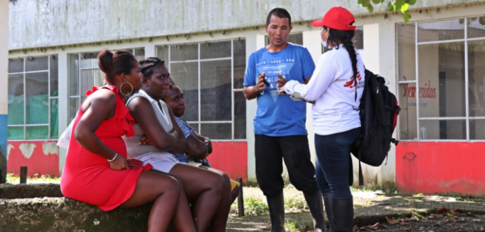 Hablamos con la población en situación de desplazamiento en el municipio de Roberto Payán. Colombia, julio de 2021Santiago Valenzuela/MSF