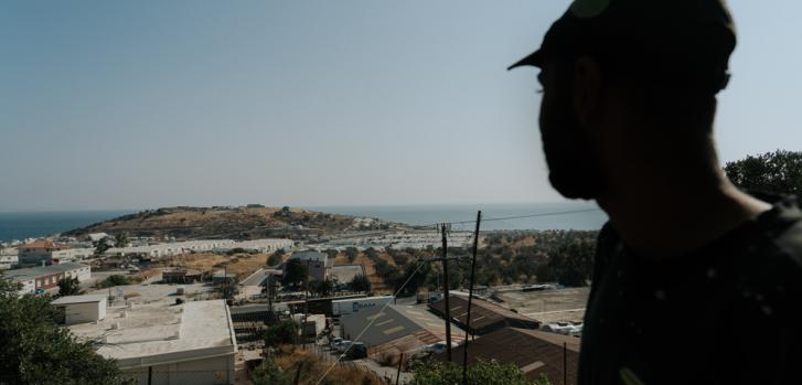 Imagen de archivo del 31 de agosto de 2021: un migrante sirio en el campo para personas refugiadas en Moria, Lesbos (Grecia).MSF.