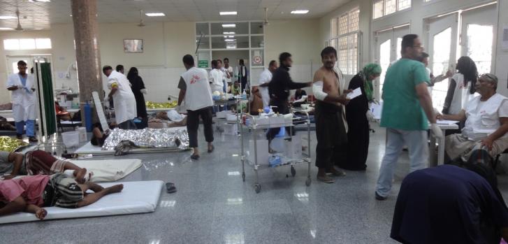 Unidad de emergencia quirúrgica de Médicos Sin Fronteras en Aden, Yemen (en Marzo 2015)  ©Mohammed Saleh/MSFUnidad de emergencia quirúrgica de Médicos Sin Fronteras en Aden, Yemen  Mohammed Saleh/MSF