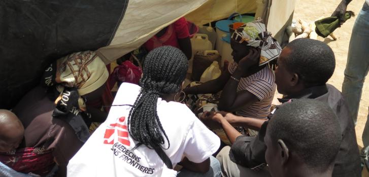 Actividades de Médicos Sin Fronteras en Minawao, el campo de refugiados de quiénes huyen de la violencia de Boko Haram . ©Naoufel Dridi/MSF