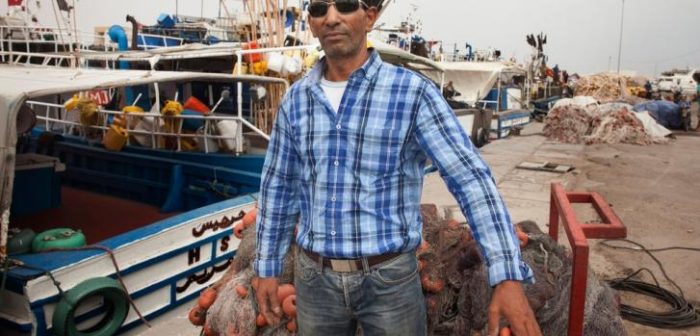 Samir Houdi es un pescador de Zarzis, Túnez. ©Albert Masias/MSF