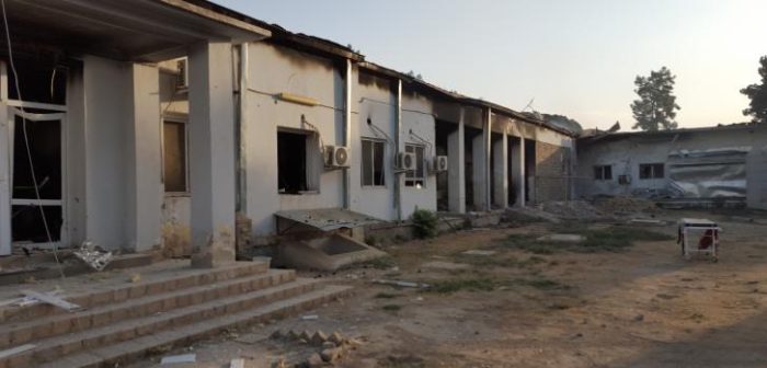 Así quedó el hospital de MSF en Kunduz, Afganistán, después del bombardeo de Estados Unidos. ©MSFMSF