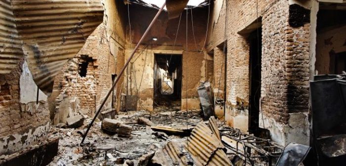 Hospital de MSF en Kunduz tras el bombardeo © Andrew Quilty/Oculi