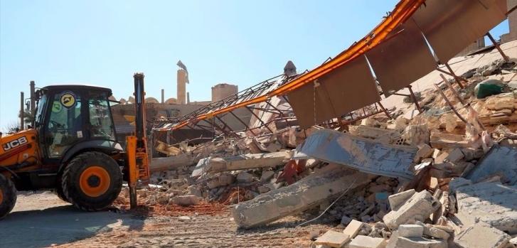 El hospital Ma'rat Al Numan tras su bombardeo y destrucción el 15 de febrero de 2016. ©MSF