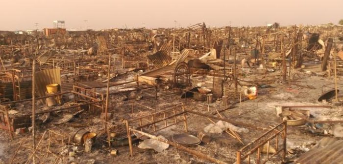 Centro de Protección de Civiles (PoC) de la ONU en Malakal, Sudán del Sur