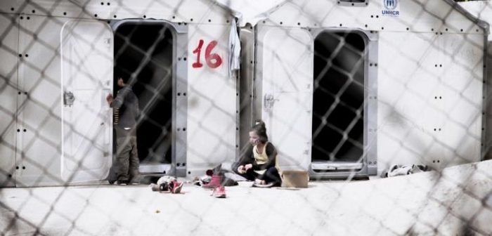 Desde el acuerdo entre Europa y Turquía los campos de refugiados griegos se convirtieron en centros de detención ©Guillaume Binet/MYOP