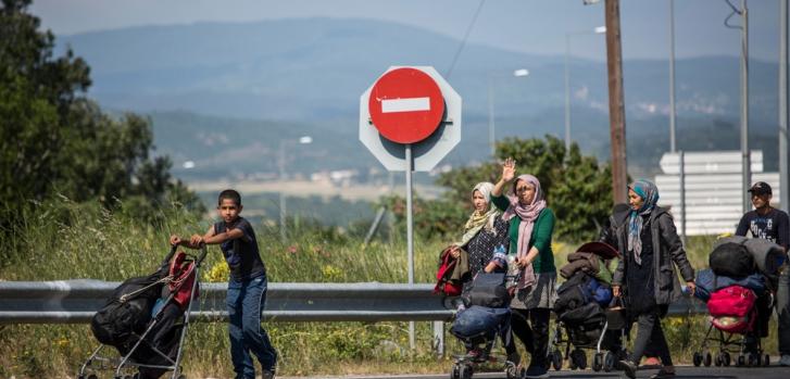 Refugiados dejan el campo de Idomeni en Grecia ©Jodi Hilton/Pulitzer Center on Crisis Reporting