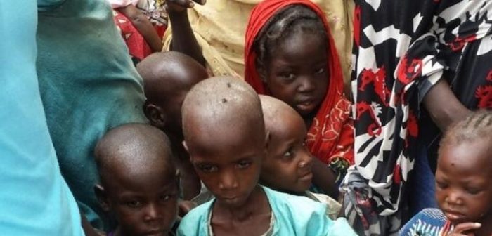 En el campo para personas internamente desplazadas (IDP) en el Estado de Borno, en Nigeria, el 19% de los niños relevados por MSF sufría de desnutrición severa.