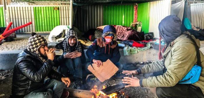 Las condiciones de vida de los refugiados en Porte de la Chapelle, en París, Francia.Mohammad Ghannam/MSF