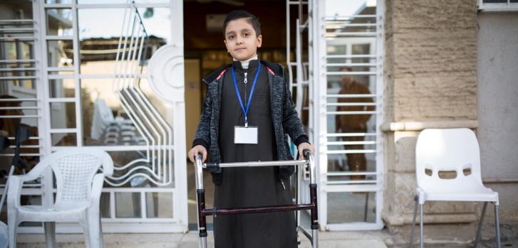Este niño tiene nueve años y es paciente de MSF en Irak porque hace cuatro años fue víctima de una gran explosión. "Espero que nunca necesite otra cirugía en mi vida. Solo quiero recuperar mi vida anterior, volver a la escuela, estar con mis amigos."Florian SERIEX/MSF