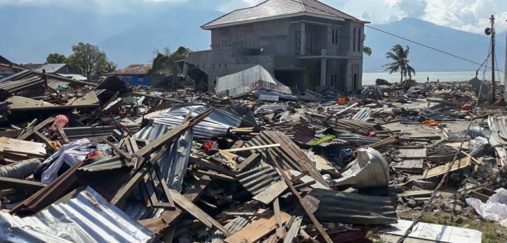 El daño en el pueblo de Talise, que es parte de subdistrito de Mantikulore en la ciudad de Palu, en la provincia de Célebes Central.Dirna Mayasari/MSF
