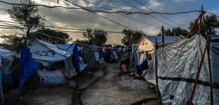 Olive Grove, un asentamiento improvisado, extensión del campo de refugiados de Moria en Lesbos. Octubre 2018.Anna Pantelia/MSF