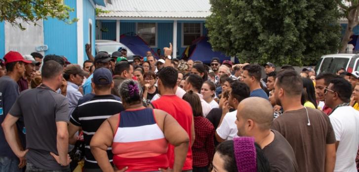 Reynosa, una ciudad en México con un alto nivel de inseguridad y sin capacidad para prestar asistencia humanitaria, se ha convertido irónicamente en un punto de tránsito forzado para miles de personas que buscan asilo en los Estados Unidos.MSF/Arlette Blanco