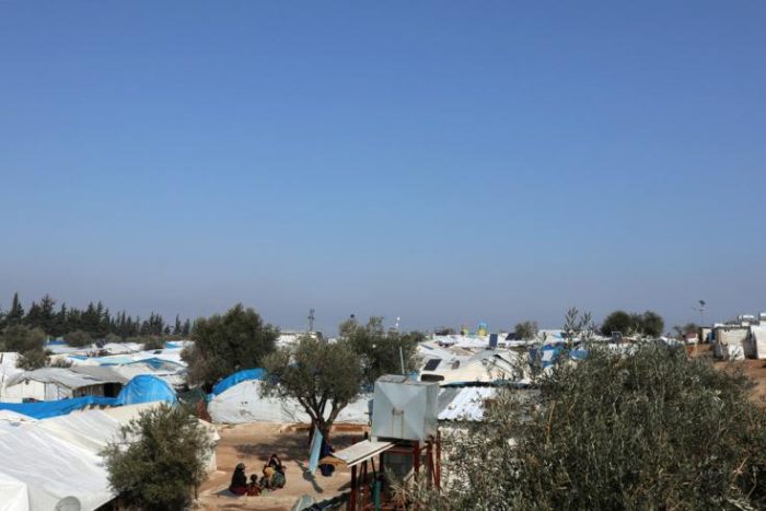 El campo de Qadimoon, en el noroeste de Siria. Febrero de 2020.MSF