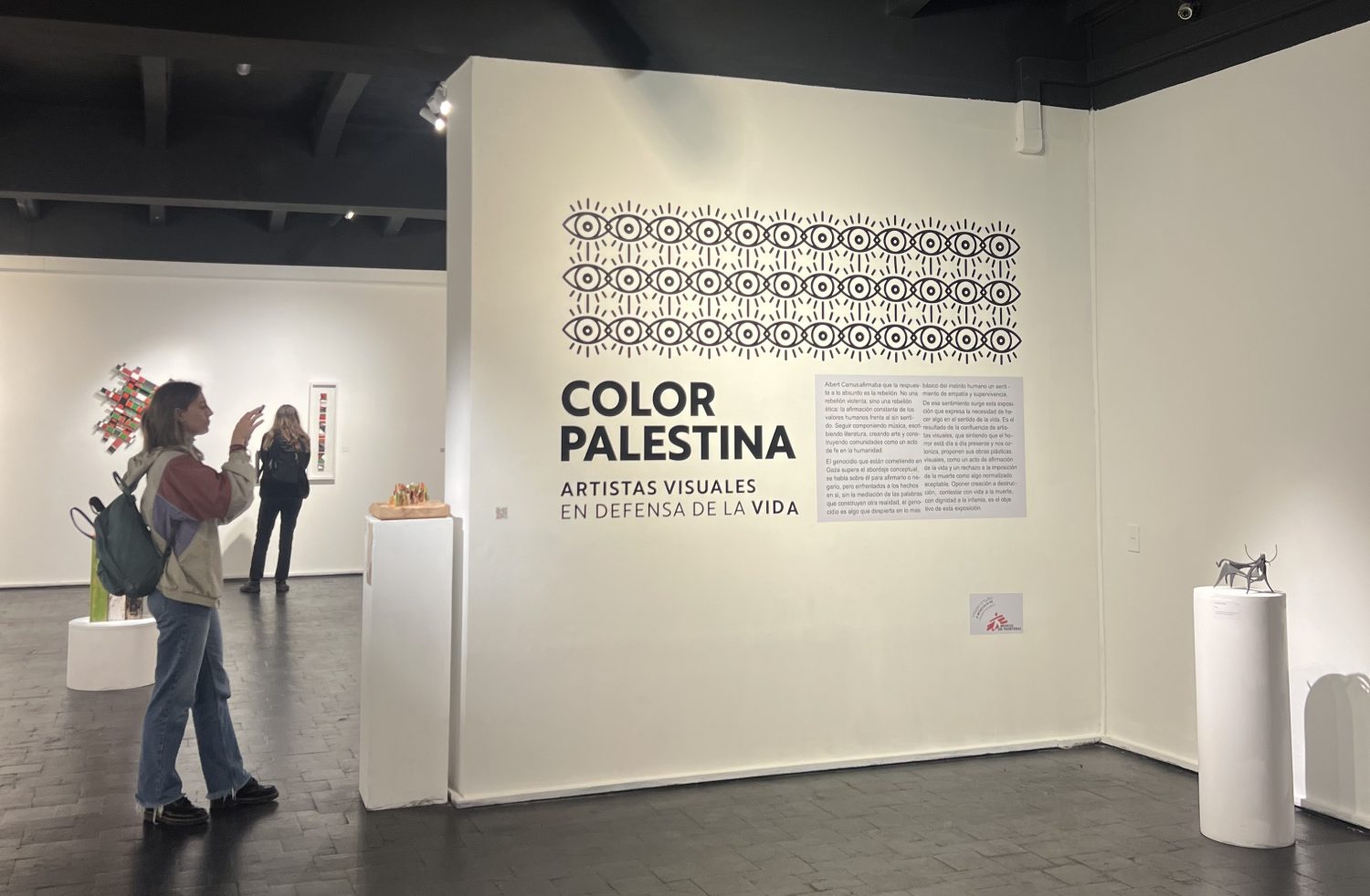 Artistas uruguayos presentan ''Color Palestina'' en el Museo Torres García, una muestra solidaria cuyo recaudo se destinará a MSF en Gaza.